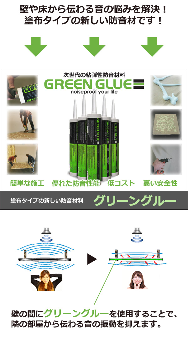 GREEN GLUE 「グリーングルー」 828ml 【6本入り】